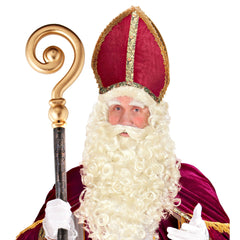 Chapeau Mitre Rouge / Mitre de Cardinal / Coiffe Saint Nicolas / La Maison Du Déguisement