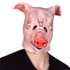 Masque Cochon en Latex / Masque Tête Cochon Souple / La Maison Du Déguisement