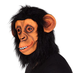 Masque Chimpanzé en Latex / Masque Singe / La Maison du Déguisement