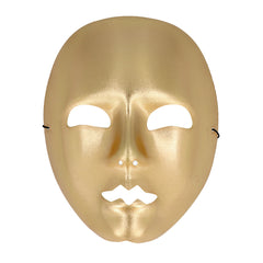 Masque Mime Visage Doré / Masque Neutre Or Avec Front / La Maison Du Déguisement