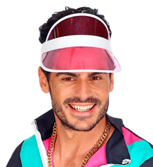 Casquette visière Néon Rose / visière poker Rose / Chapeau Visière Rose / La Maison du Déguisement