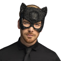 Masque Mirage Chat / Loup Cat Strass / Loup Demi Visage Chat / La Maison Du Déguisement