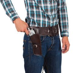 Holster Cowboy Marron BM / Ceinturon Cow boy Marron BM / La Maison du Déguisement