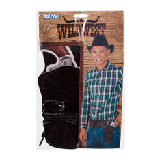 Holster Cowboy Marron BM / Ceinturon Cow boy Marron BM / La Maison du Déguisement