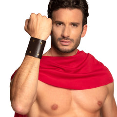 Paire De Bracelets Roman En Simili Cuir / Set 2 Bracelets Roman / Bracelets Gladiateur Marron / La Maison Du Déguisement