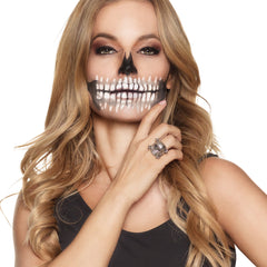 Bague Tête de mort Argent / Bague Bijoux Jour des Mort Argent / La Maison Du Déguisement