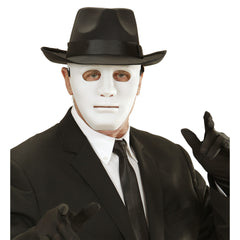 Masque Visage Blanc / Masque Anonyme blanc / Masque Neutre Avec Front / La Maison Du Déguisement