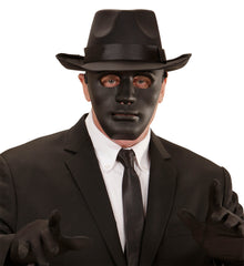 Masque Noir PVC / Masque Halloween Noir PVC / Masque Neutre Noir Avec Front / La Maison Du Déguisement