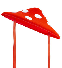 Chapeau Champignon Feutre / Coiffe Champignon Rouge et Blanc / La Maison Du Déguisement