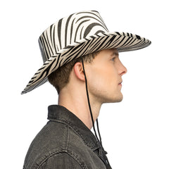 Chapeau Cowboy Zèbre / Chapeau Western Zèbre / La Maison Du Déguisement