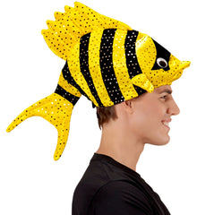 Chapeaux poisson tropical Jaune / Coiffe poisson Jaune / La Maison Du Déguisement