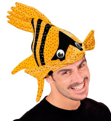Chapeaux poisson tropical orange / Coiffe poisson orange / La Maison Du Déguisement