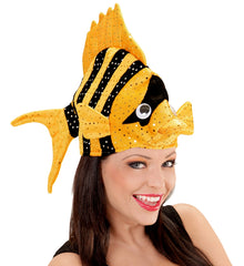 Chapeaux poisson tropical orange / Coiffe poisson orange / La Maison Du Déguisement