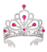 Diadème princesse avec pierres roses / Couronne princesse avec pierres roses / La Maison du Déguisement