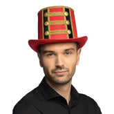 Chapeau Directeur De Cirque Rouge / Chapeau Dompteur De Cirque / Chapeau Haut de Forme Monsieur Loyal / La Maison Du Déguisement