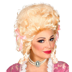 Perruque Marquise Coloniale Blonde / Perruque Marquise Blonde / La Maison Du Déguisement