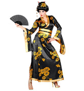 Déguisement Japonaise Noir Femme / Costume Geisha Adulte / La Maison Du Déguisement