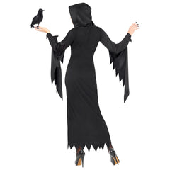 Déguisement Robe Gothic Queen Addams Noir / Costume Sorcière Femme / La Maison Du Déguisement