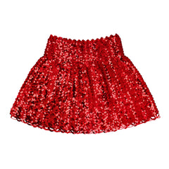 Jupe Disco Sequins Rouge / Mini Jupe Sequins Rouge / Jupe Disco Paillettes Rouge / La Maison Du Déguisement