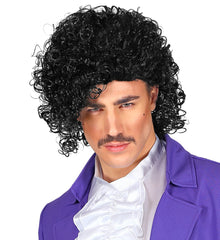 Perruque Prince du Rock Année 80 / Perruque Rock Noir / La Maison Du Déguisement