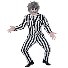 Déguisement Fantôme Sordide Adulte / Costume Beetlejuice Sordide Halloween Homme / La Maison Du Déguisement