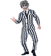 Déguisement Fantôme Sordide Adulte / Costume Beetlejuice Sordide Halloween Homme / La Maison Du Déguisement