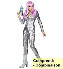 Déguisement Femme De L'espace Adulte / Costume Combinaison Spacegirl Futuriste Femme / La Maison Du Déguisement