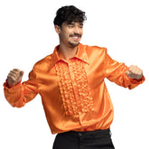 Chemise Disco Orange / Chemise Partie Orange / la Maison Du Déguisement