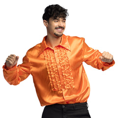 Chemise Disco Orange / Chemise Partie Orange / la Maison Du Déguisement