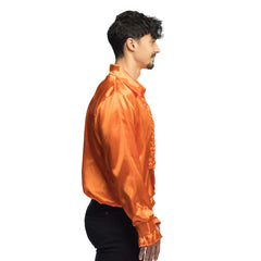 Chemise Disco Orange / Chemise Partie Orange / la Maison Du Déguisement