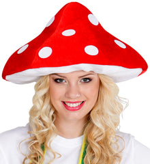 Chapeau Champignon / Coiffe Champignon Rouge et Blanc / La Maison Du Déguisement