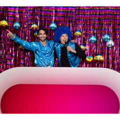 Chemise Disco Bleu Turquoise / Chemise Partie Bleu Turquoise / La Maison Du Déguisement