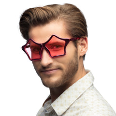 Lunettes Party Étoiles Rose / Lunettes Disco Star Rose / La Maison Du Déguisement
