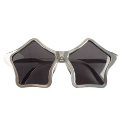 Lunettes Party Étoiles Star Argent / Lunettes Disco Étoiles Argent / La Maison Du Déguisement