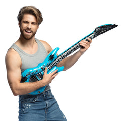 Guitare Gonflable Bleu / La Maison Du Déguisement