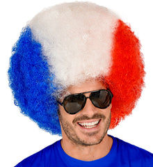 Perruque France, Bleu Blanc Rouge / Perruque Tricolore / La Maison Du Déguisement