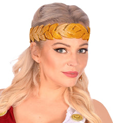 Couronne De Laurier Doré / Couronne De Laurier César Or / La Maison Du Déguisement