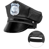 Casquette de Policier Noir / Chapeau Casquette Police / La Maison Du Déguisement