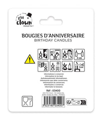 Bougies Anniversaire Multicolore / 24 Bougies d’anniversaire Multicolore / La Maison Du Déguisement