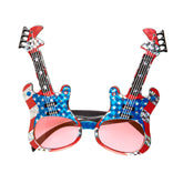 Lunettes Guitare USA / Lunettes Guitare Américain / Lunettes Guitare Drapeau États-Unis / La Maison Du Déguisement