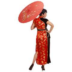 Déguisement Robe Chinoise Rouge / Costume Chinoise Femme Adulte / La Maison Du Déguisement