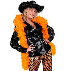 Boa en Plumes Orange / Boa Orange / La Maison Du Déguisement