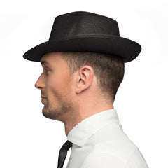 Chapeau Borsalino noir / Chapeau Mafia noir / La Maison du Déguisement