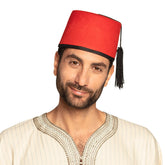 Chapeau Fez Turc Rouge / Chapeau Fez Fadime / La Maison Du déguisement