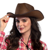 Chapeau Cowboy Brun / Chapeau Western / Chapeau Cow-boy Marron / La Maison Du Déguisement