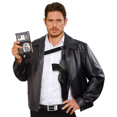 Holster D'épaule Noir / Holster De Police / Holster Noir / La Maison du Déguisement