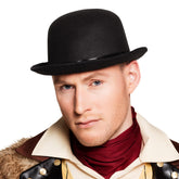 Chapeau Melon BM / Chapeau Melon En Feutre / Chapeau Steambowler noir / La Maison Du Déguisement