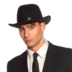 Chapeau Borsalino BM / Chapeau Mafia Noir / Chapeau Dwight Noir / La Maison Du Déguisement