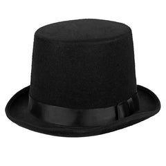 Chapeau de Haut de Forme Byron Luxe / Chapeau Rocambole Noir luxe / La Maison Du Déguisement