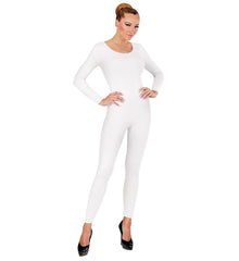 Déguisement Justaucorps à manches Langues Blanc / costume combinaison à manches langues blanc / La maison du déguisement
